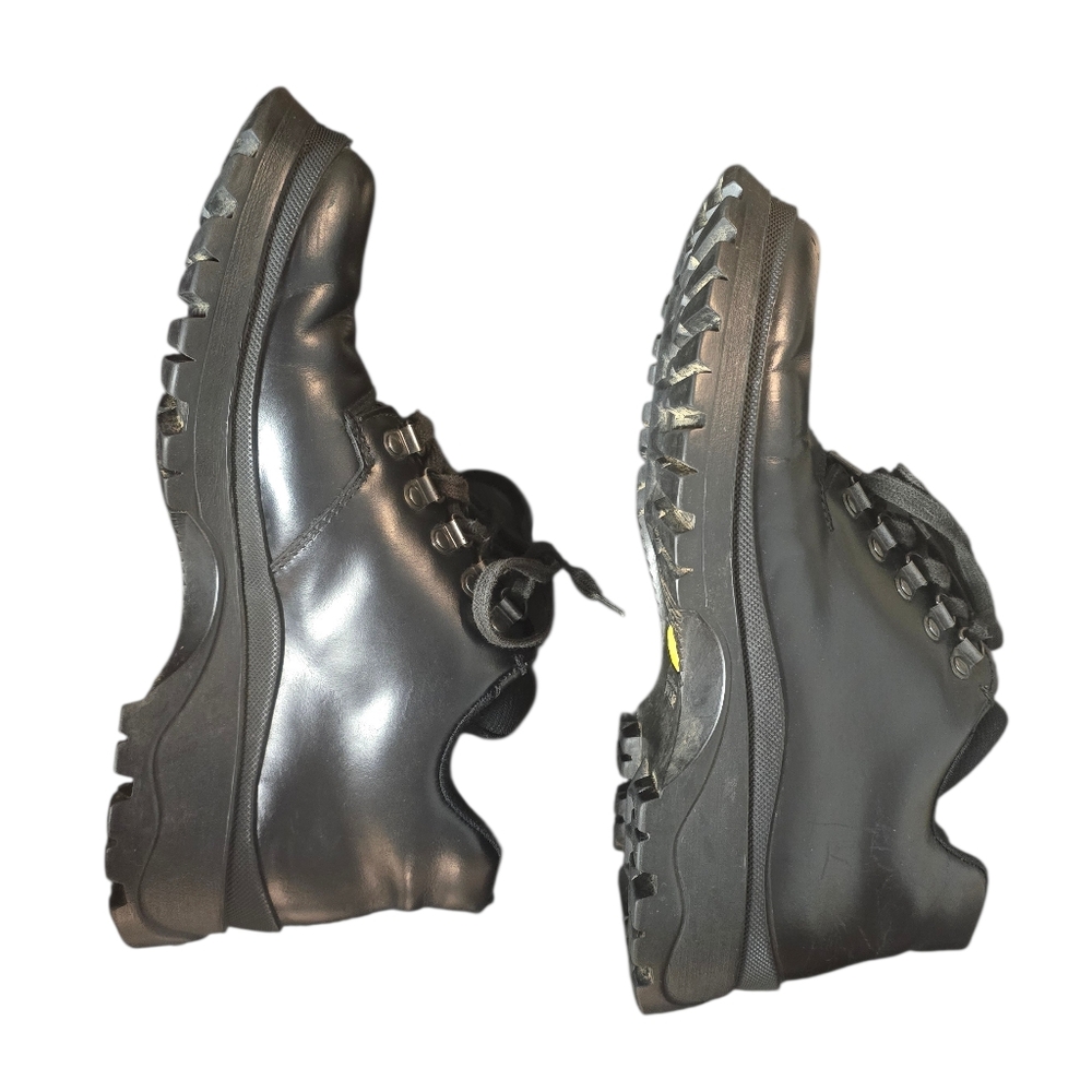 Vintage Prada Leather Lug Sole Combat Boots Size 39 Made in Italy - Picture 4 of 16